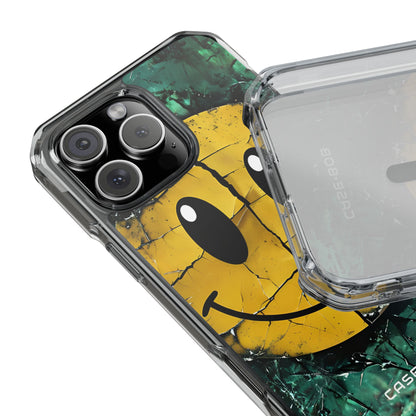 Cracked Smiley iPhone 16 Pro Max Case - Impact