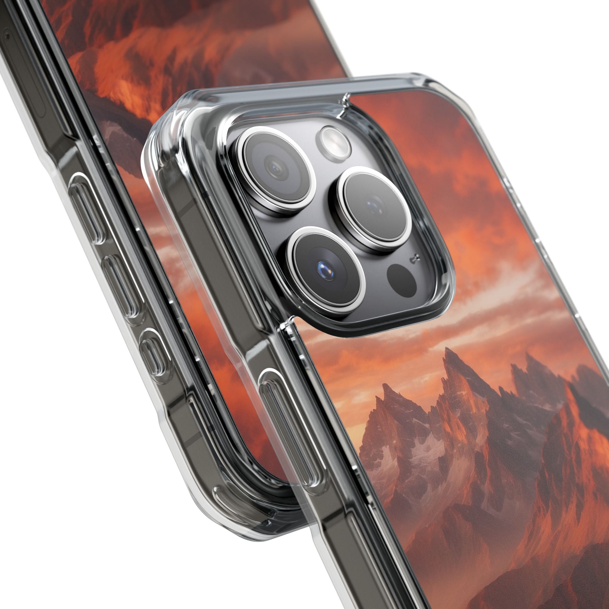 Mountain Peaks Glowing iPhone Case - Impact