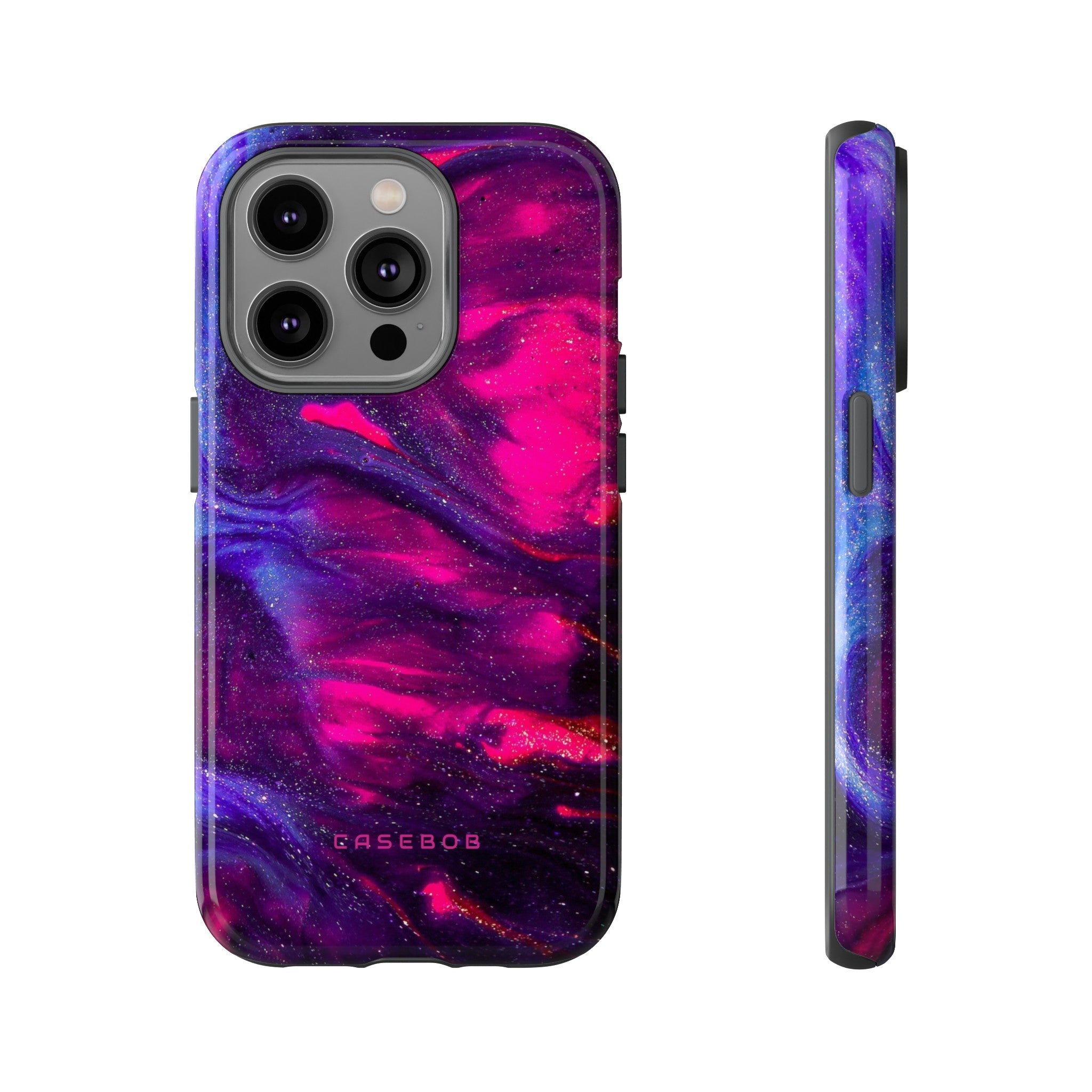 Deep Purple Ink Art - Protective Phone Case