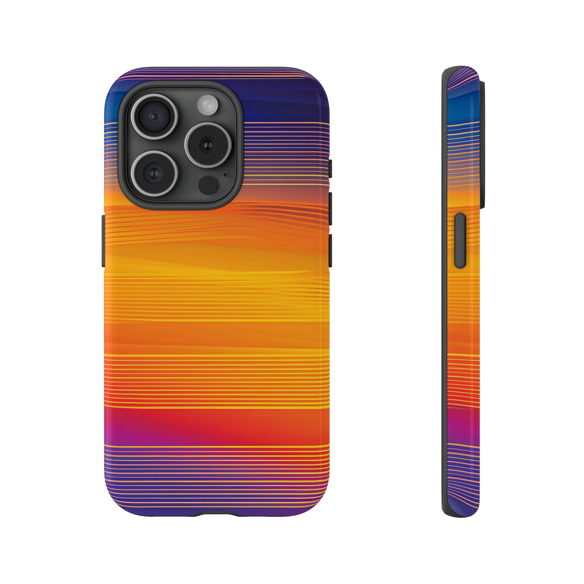 Orange Fusion: Data Artistry - Protective Phone Case