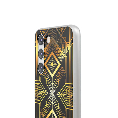 Golden Geometric Opulence Samsung S23 - Flexi Phone Case