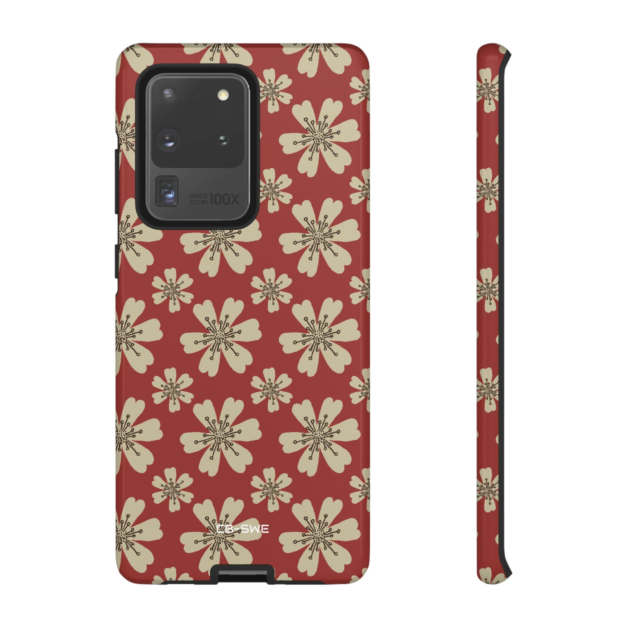 Retro Red Florals - Samsung Case