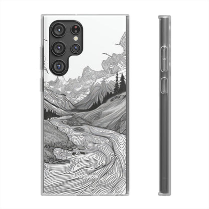 Monochrome Serenity | Flexible Phone Case for Samsung Galaxy