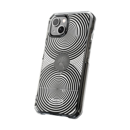 Monochrome Spiral Motion iPhone 14 - Impact Clear+