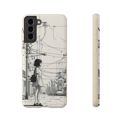 Urban Solitude Sketch | Biodegradable Phone Case