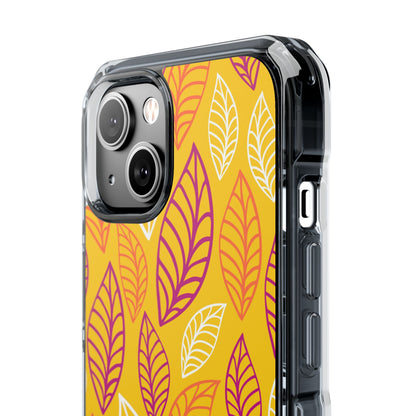 Vibrant Leaf Symphony iPhone Case - Impact