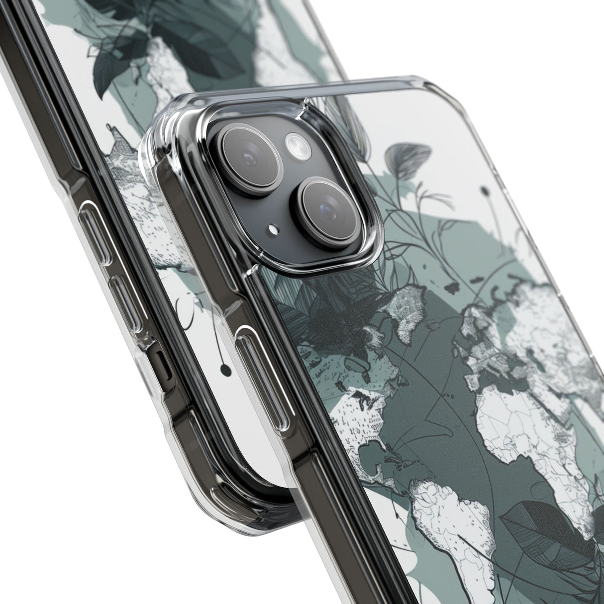 Botanical Cartography - Phone Case for iPhone (Clear Impact - Magnetic)