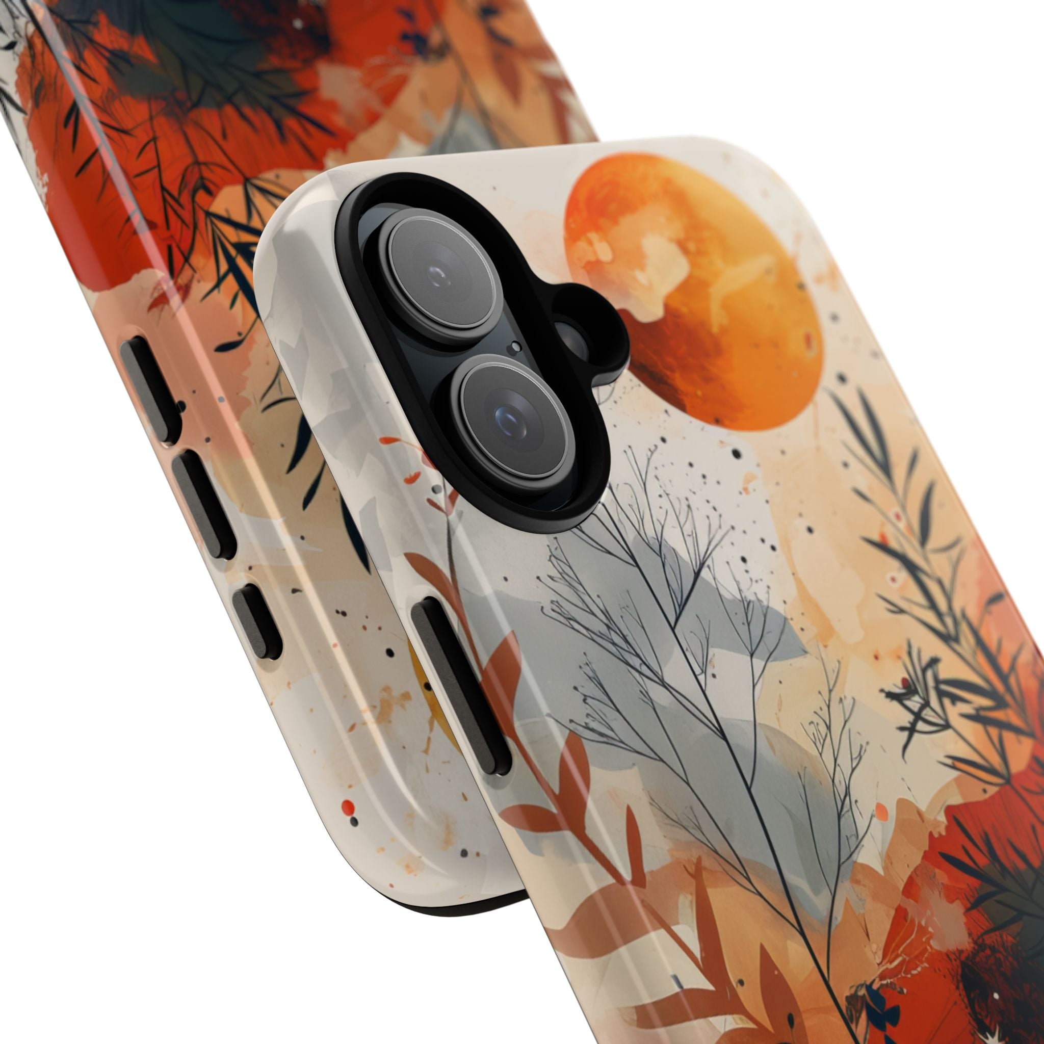 Orange Orb Breeze iPhone 16 Plus Case - Tough