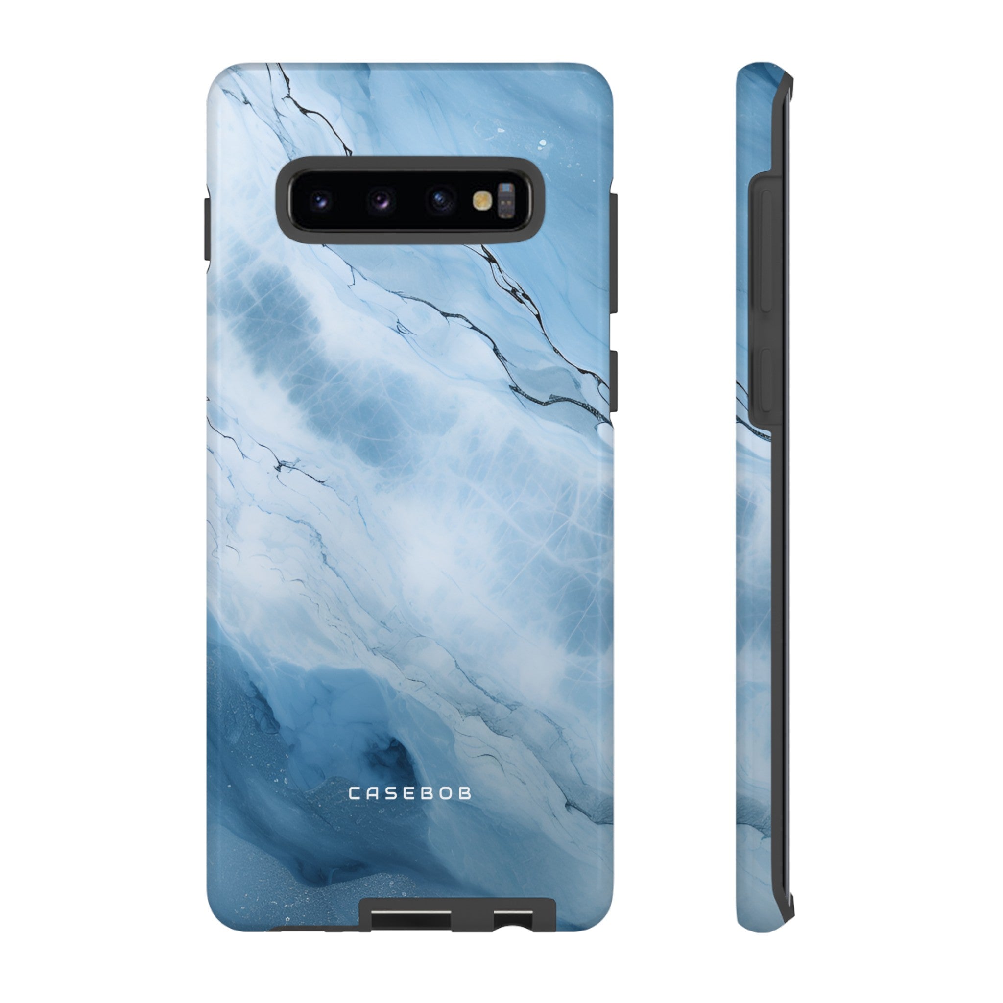 Light Navy Marble - Protective Phone Case