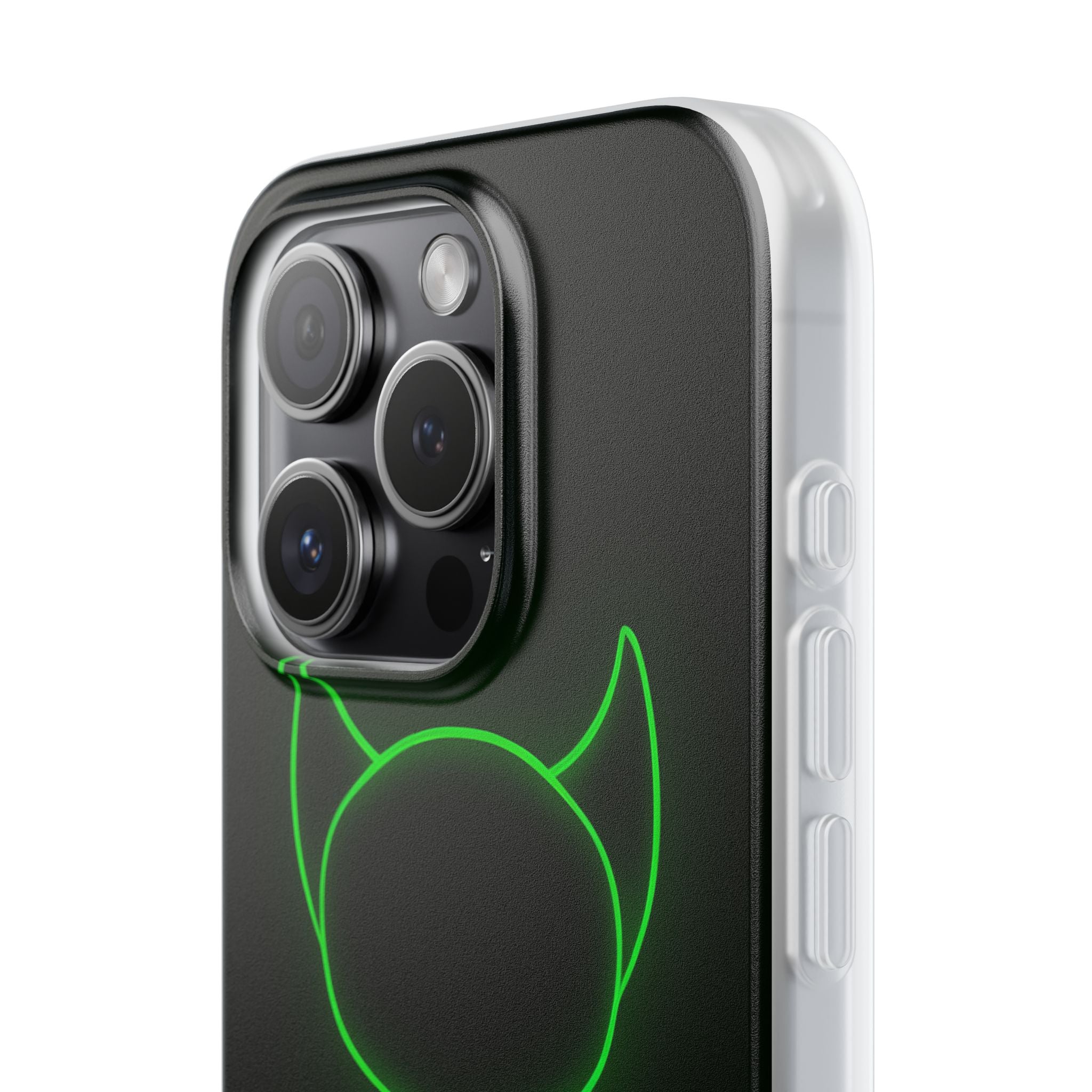 Neon Horned Glow iPhone 15 Pro Case - Soft