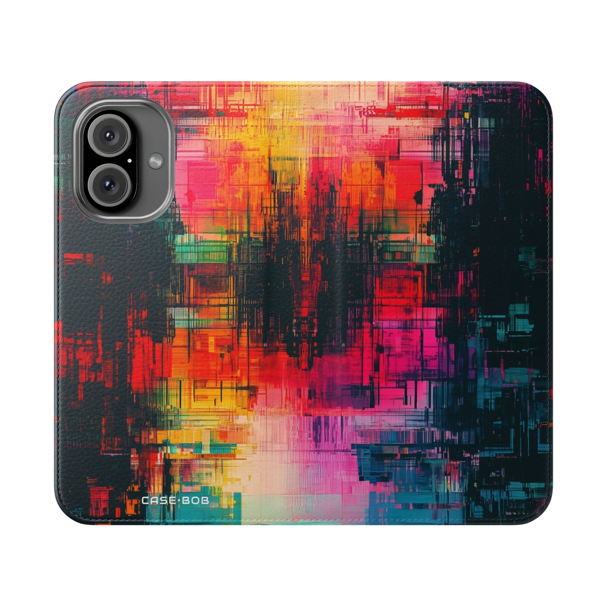 Neon Prism - iPhone 16 Case - Lompakkokotelo