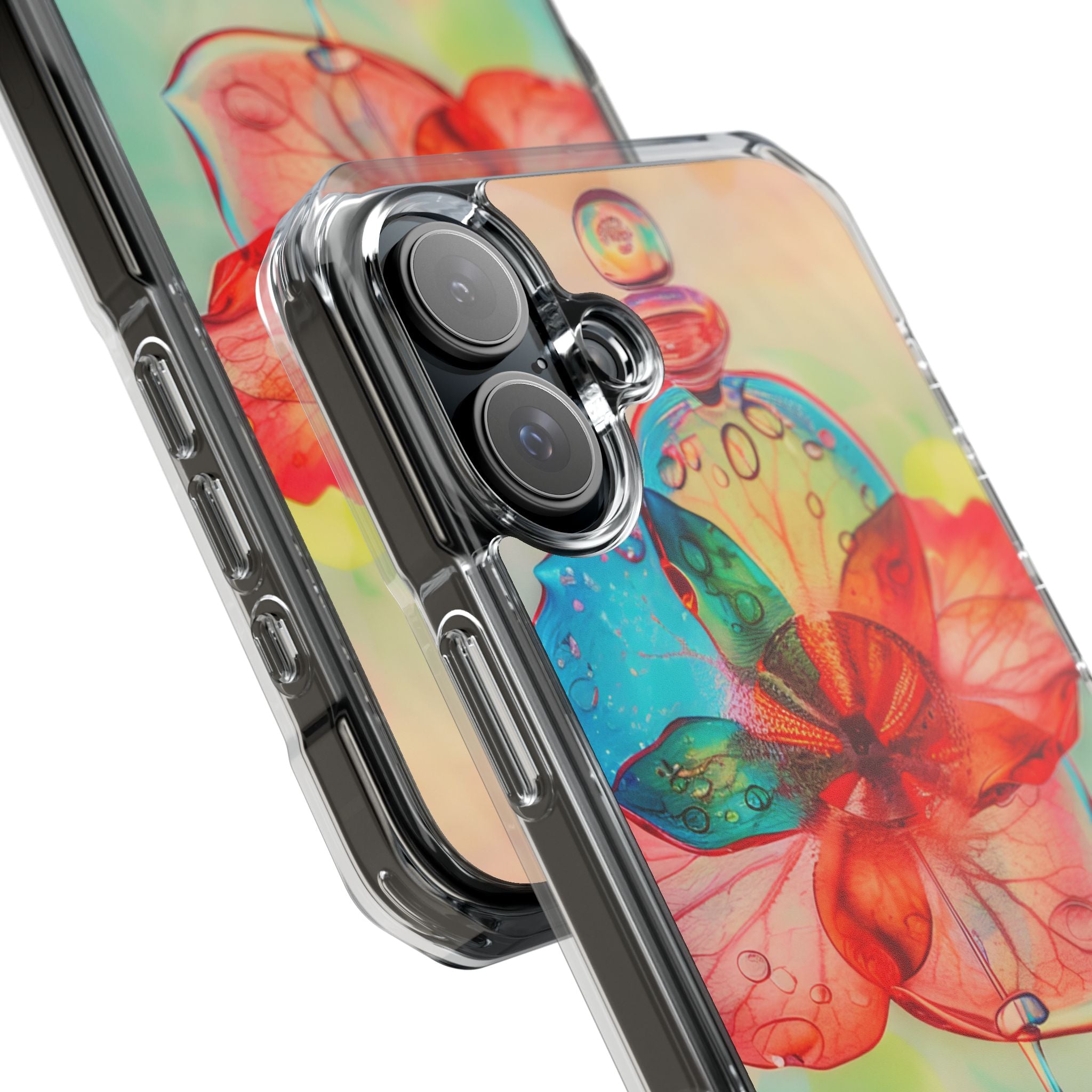 Ethereal Glass Flower iPhone 16 - Clear Impact Phone Case