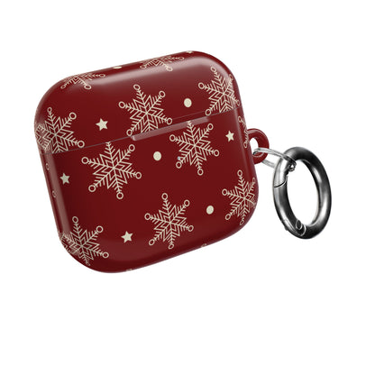 Kreemi Lumihiutaleet Karmiini - AirPods Case