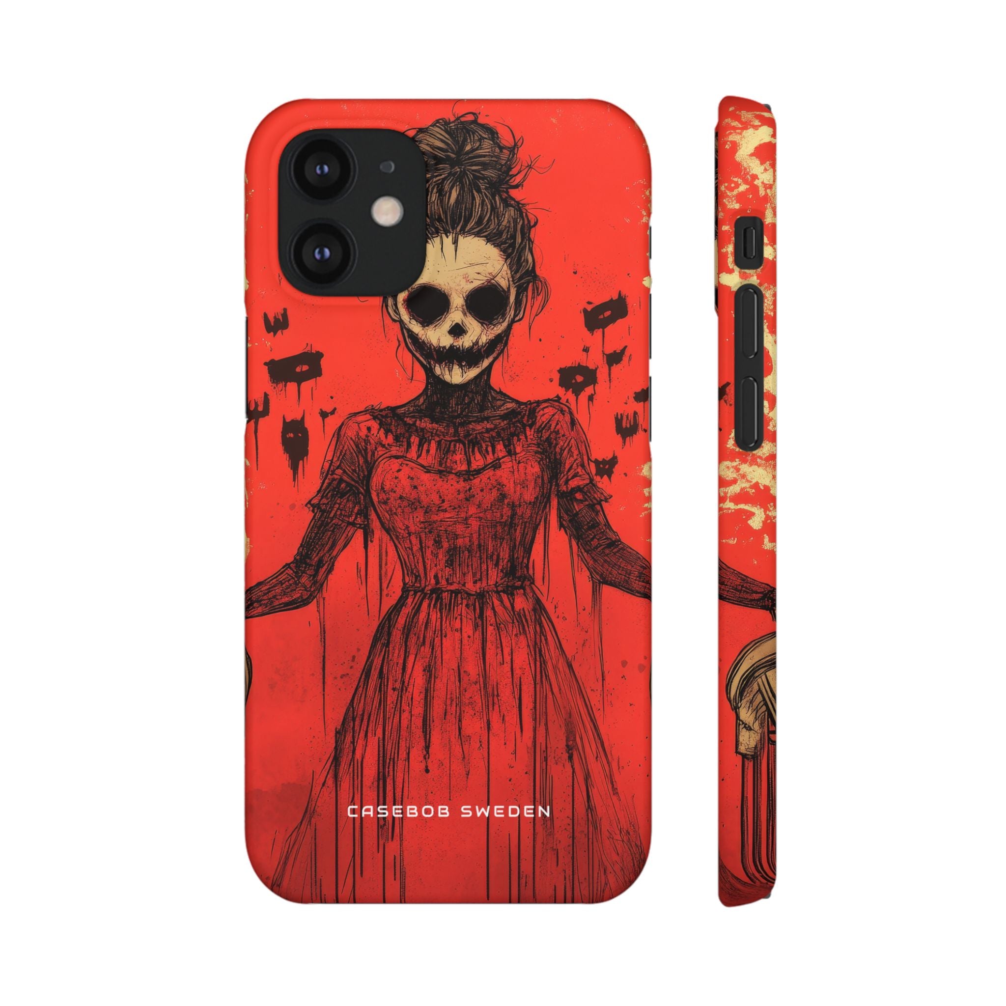 Haunting Scarlet Descent iPhone 12 - Slim Phone Case