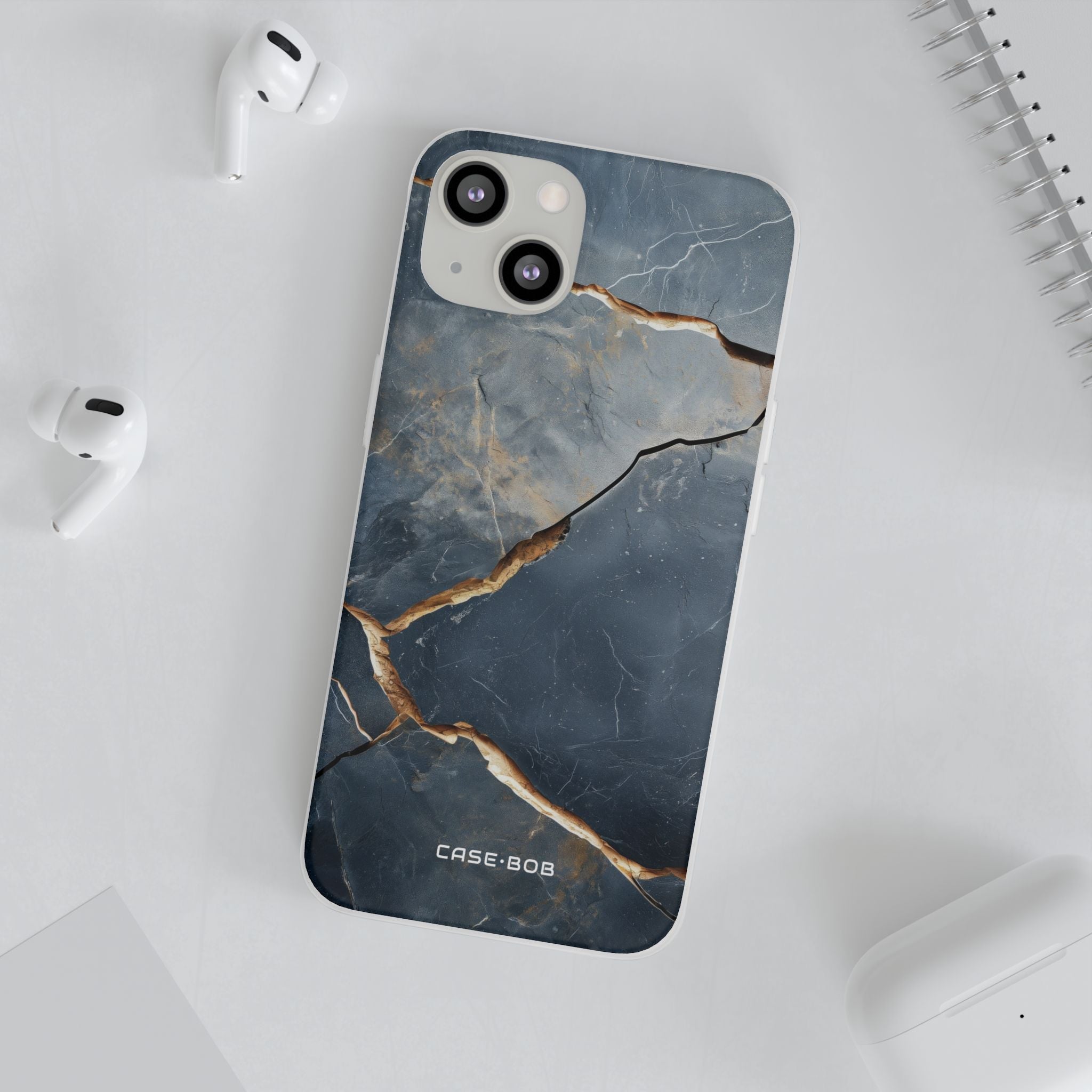 Jagged Vein Navy iPhone 13 - Soft