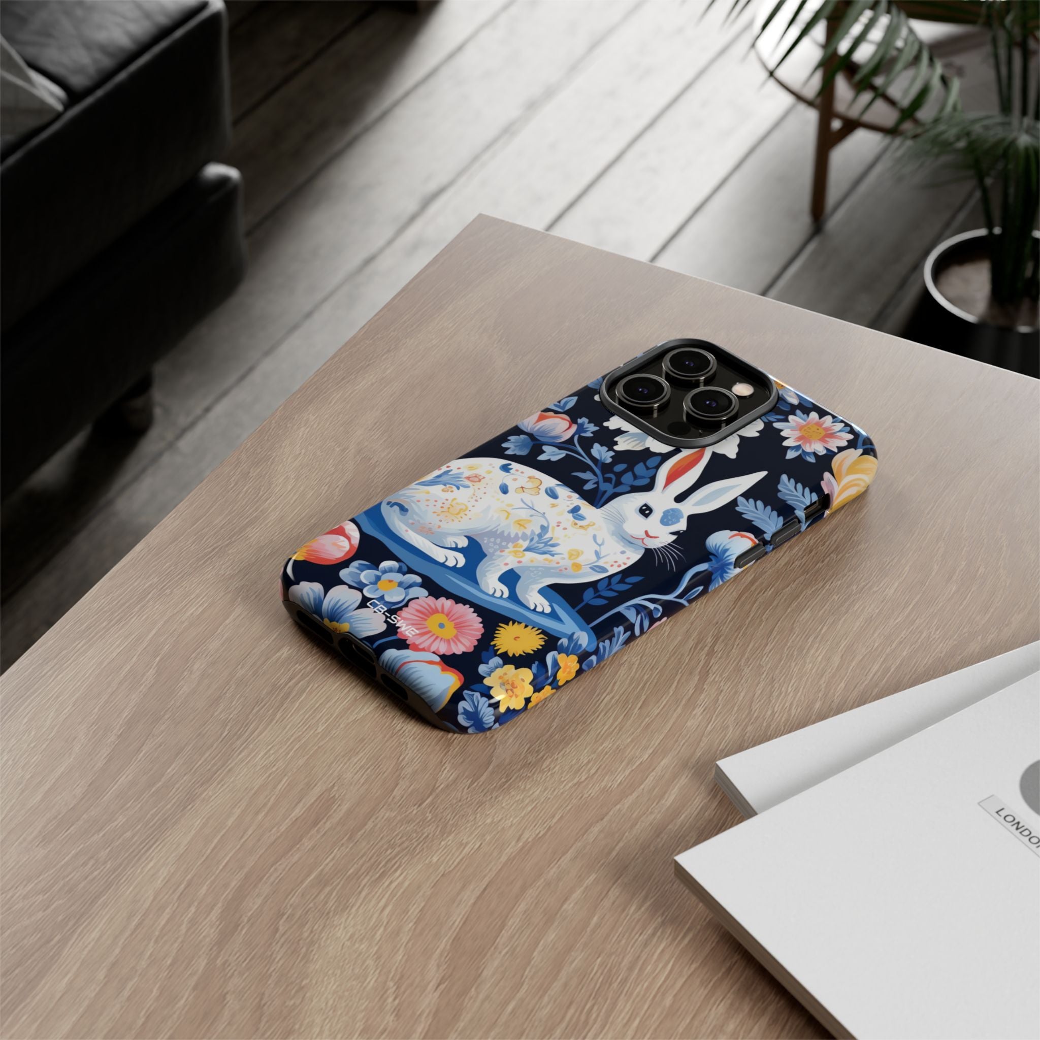 Floral Rabbit Dances - iPhone Case