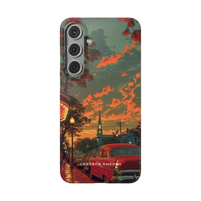 Mid-Century Nostalgia Streetscape Samsung S24 - Slim Phone Case