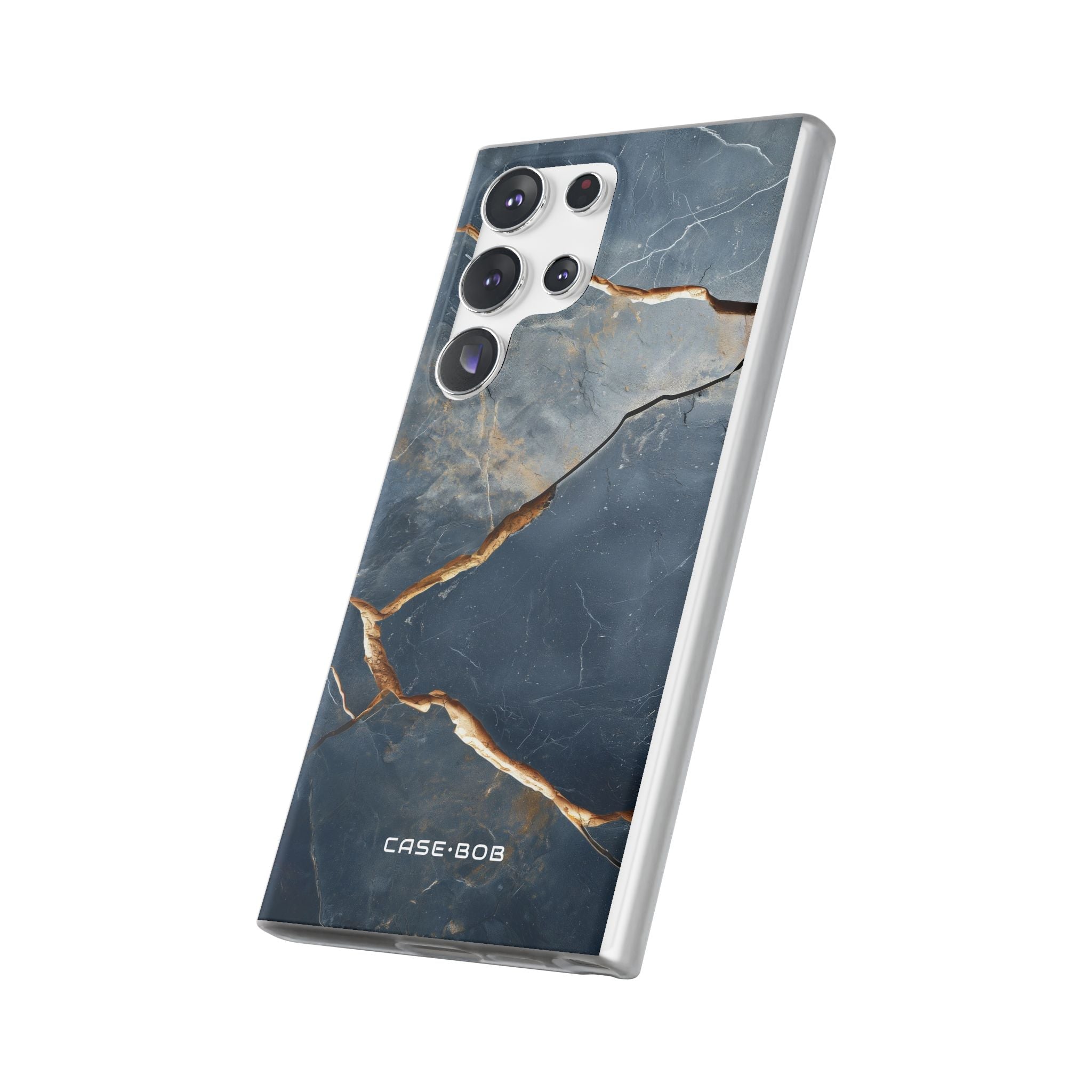 Jagged Vein Navy Samsung S23 Ultra Case - Soft