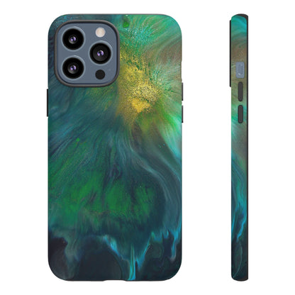 Beryll Green Ink Art iPhone Case (Protective) iPhone 13 Pro Max Matte Phone Case