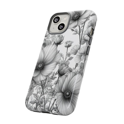 Vintage Floral Etching iPhone 14 - Tough