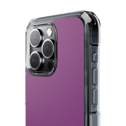 Plum Purple - Clear Impact iPhone 15 Phone Case