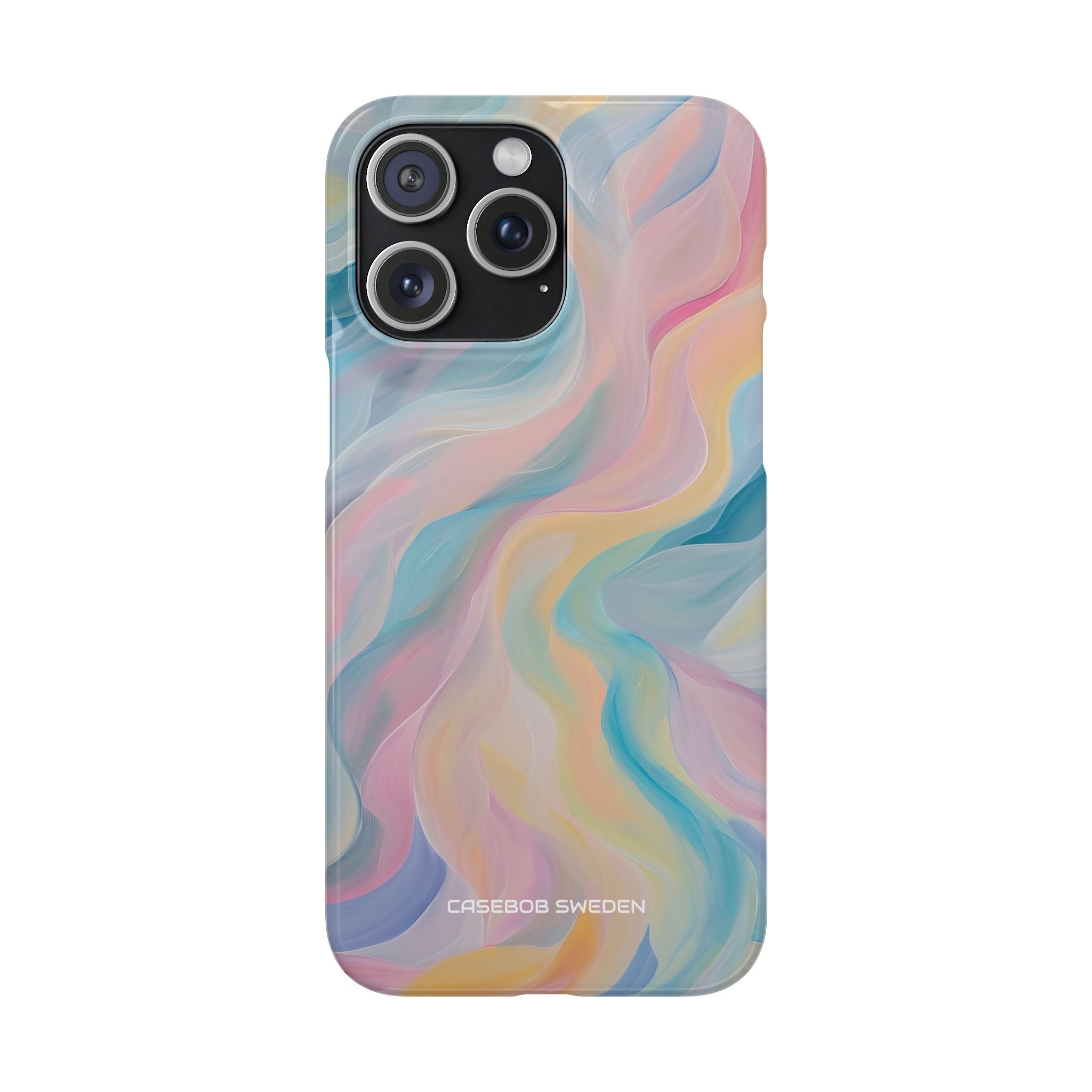 Dreamy Pastel Swirls - Slim iPhone 15 Phone Case