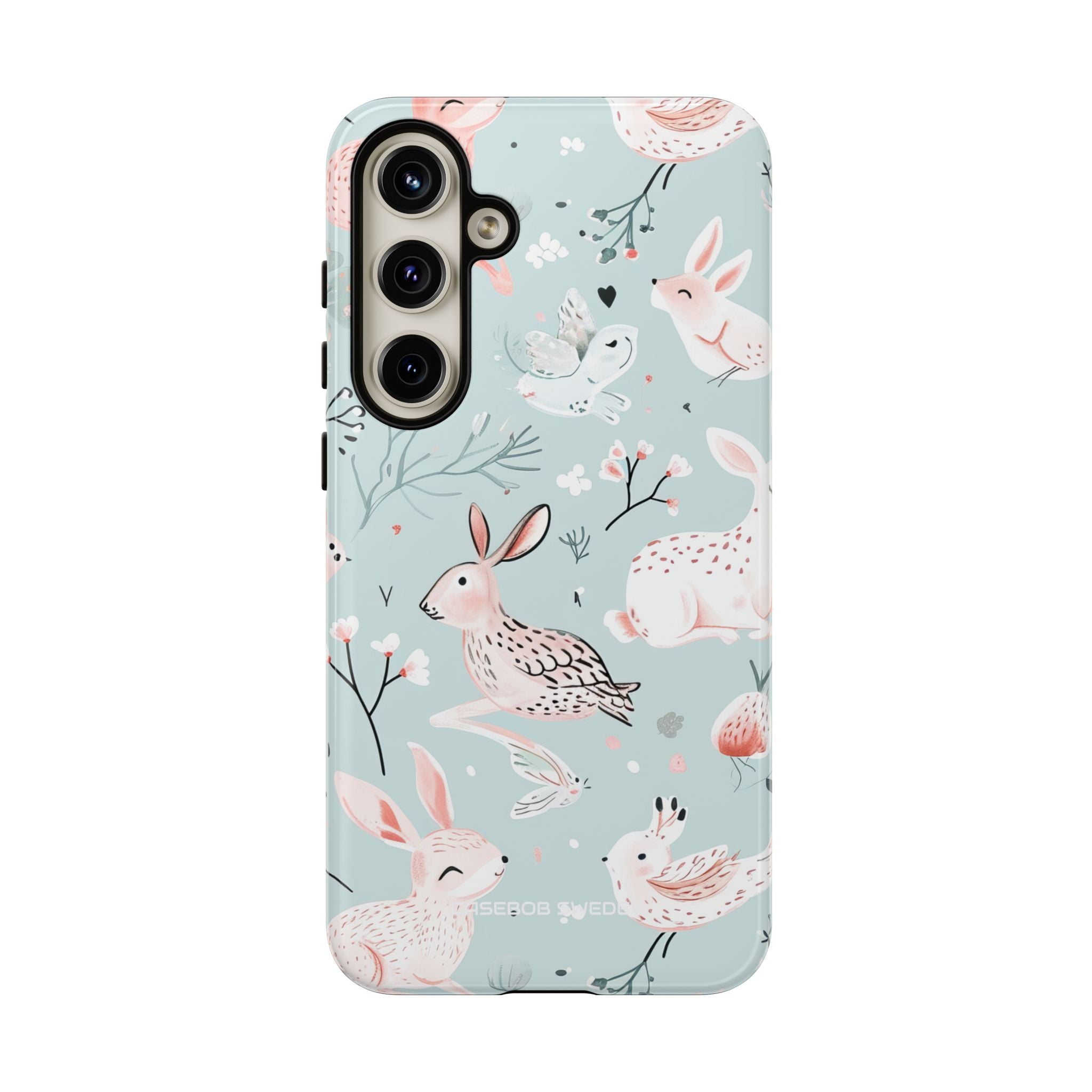 Whimsical Bunny Blossom - Tough Samsung S24 Phone Case