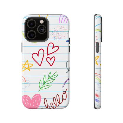 Hearts Dance Happily - iPhone Case