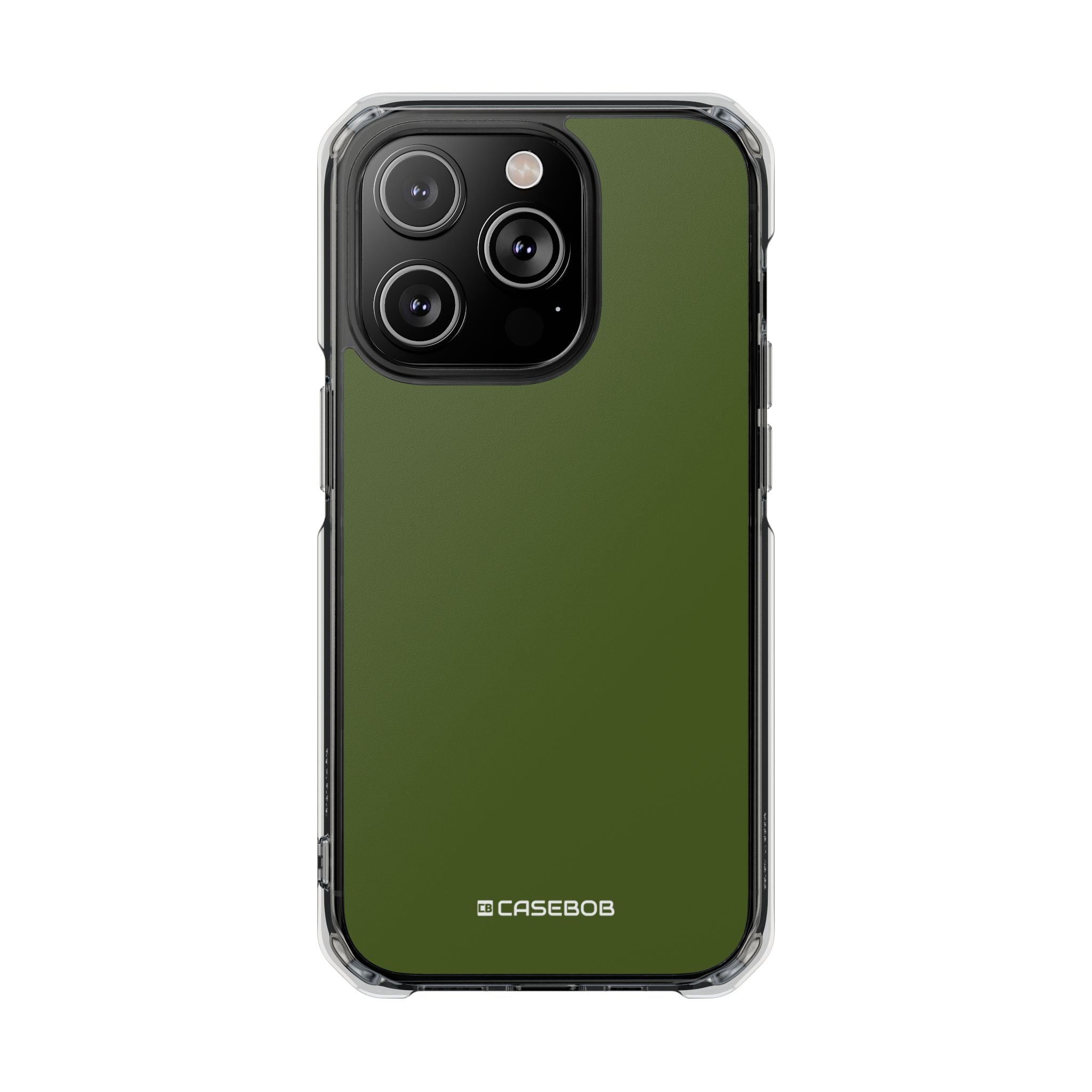 Dark Moss Green - Clear Impact Case for iPhone