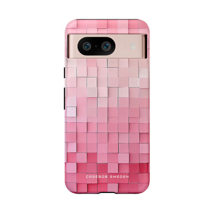 Gradient Pink Mosaic Google Pixel 8 - Tough Phone Case