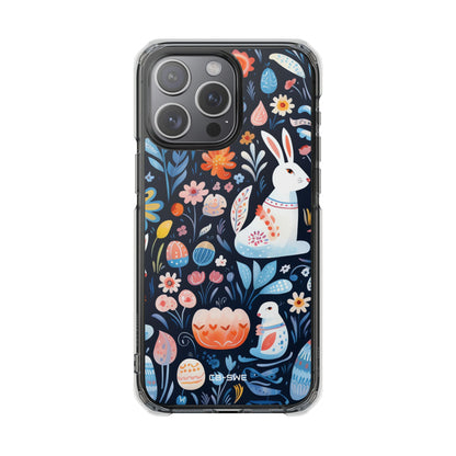 Bunnies Play Among Flowers iPhone Case - Impact