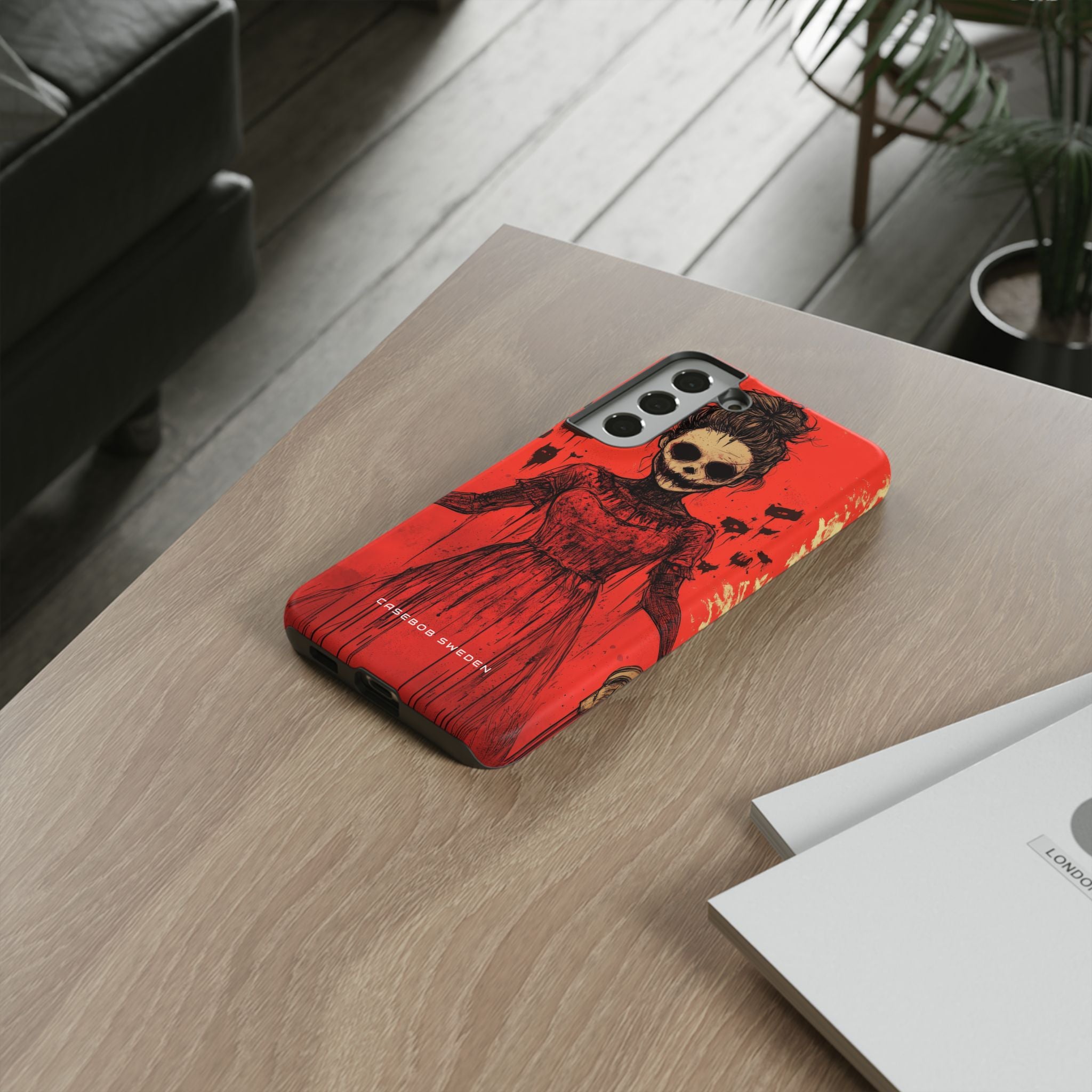 Haunting Scarlet Descent  Samsung S22 - Tough Phone Case