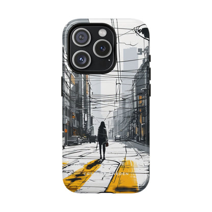 Urban Noir Streetscape iPhone 15 | Tough+ Phone Case