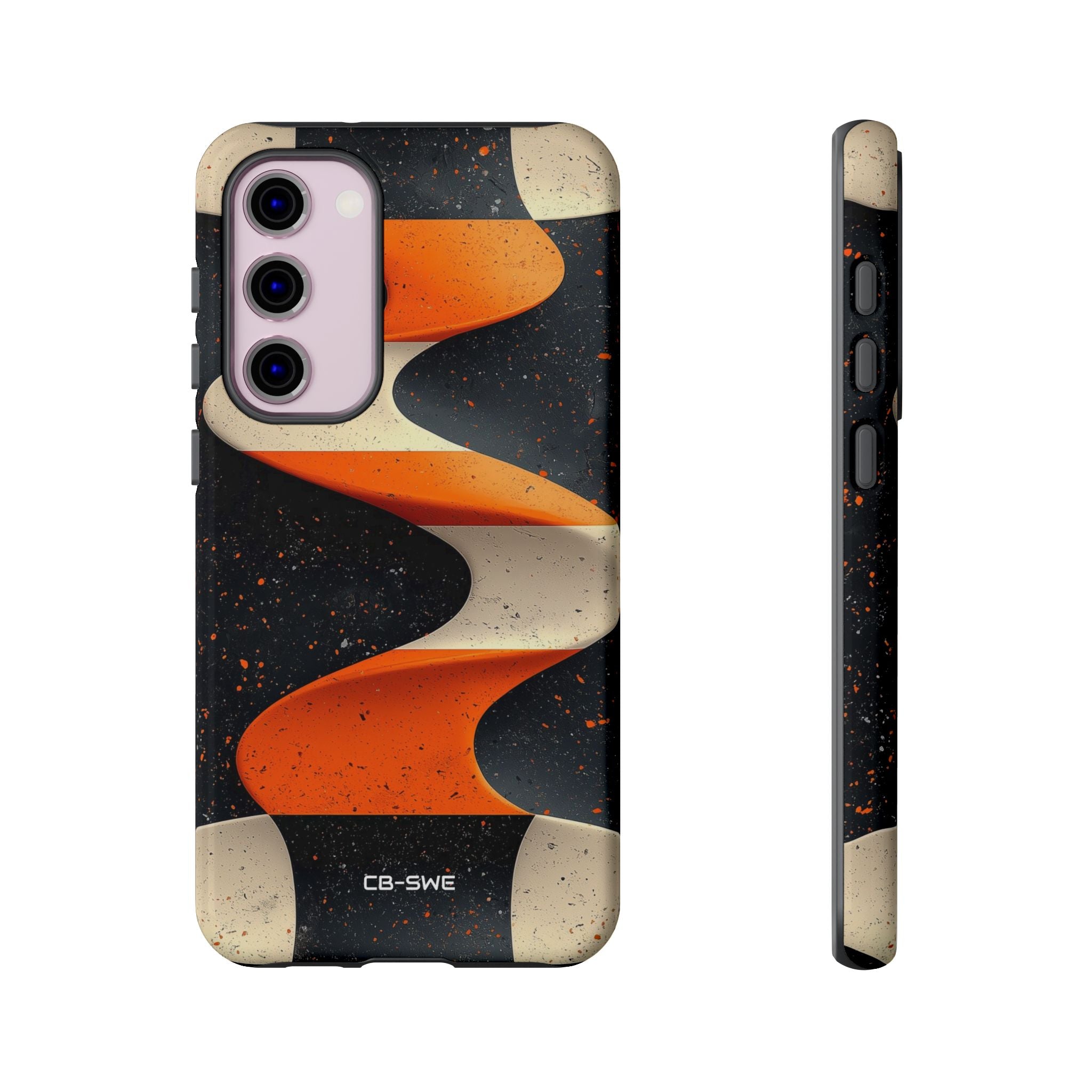 Orange Waves Flow - Samsung Case