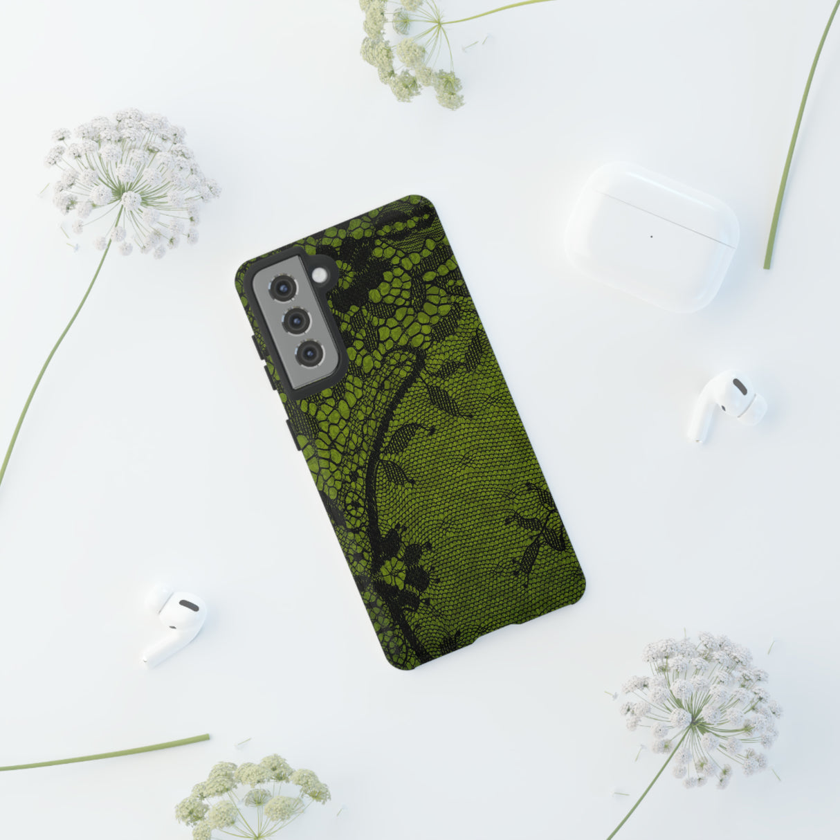 Rosecrunch Gothic Flower - Protective Phone Case