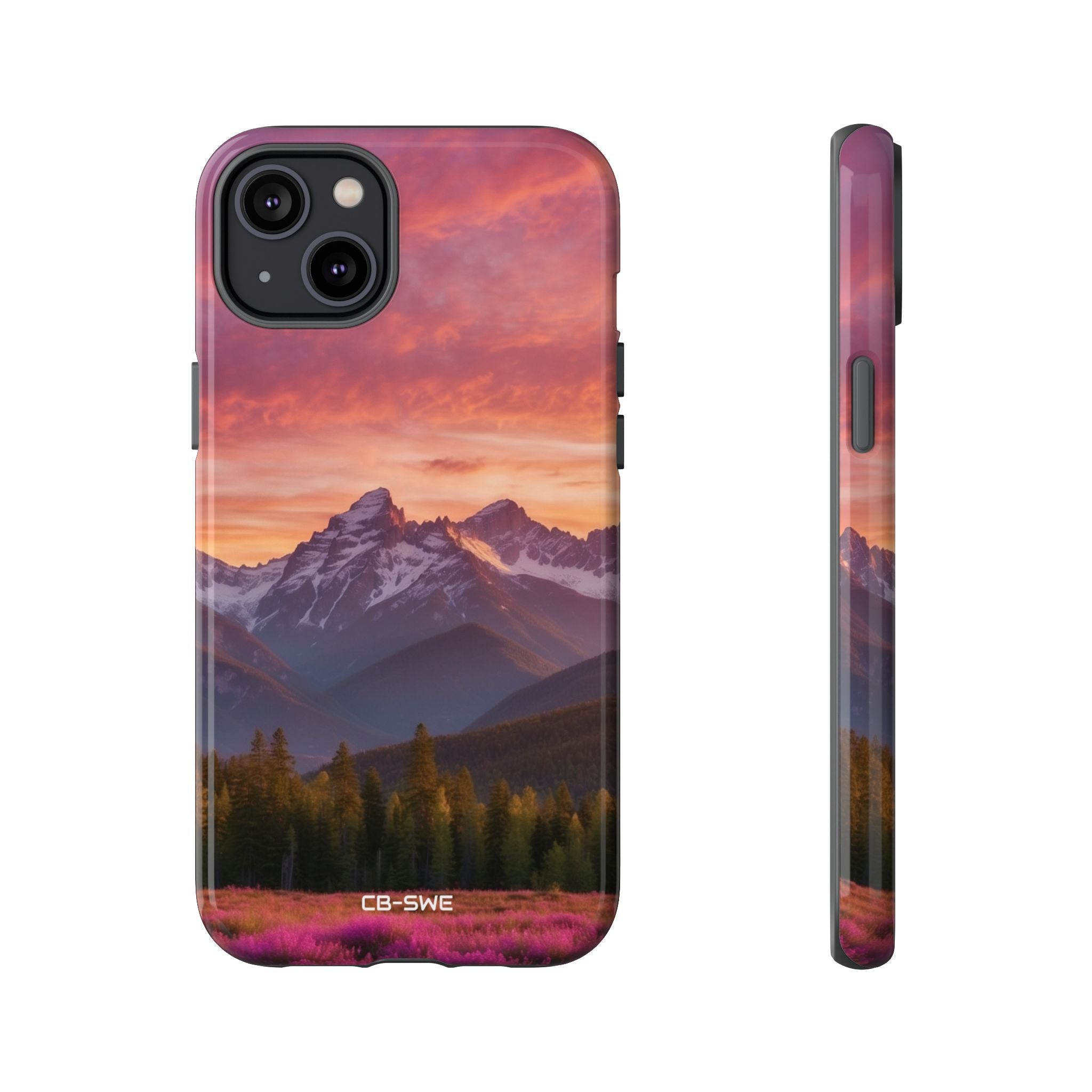 Mountain Peaks Glow - iPhone Case