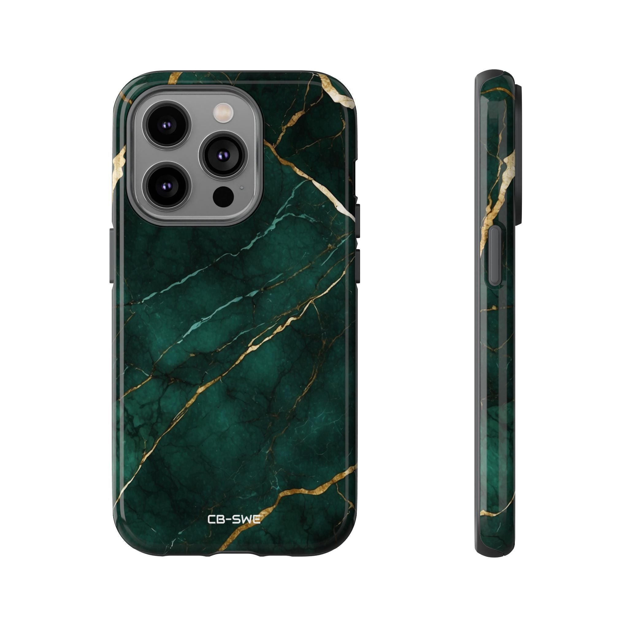 Emerald Veins Flow - iPhone Case