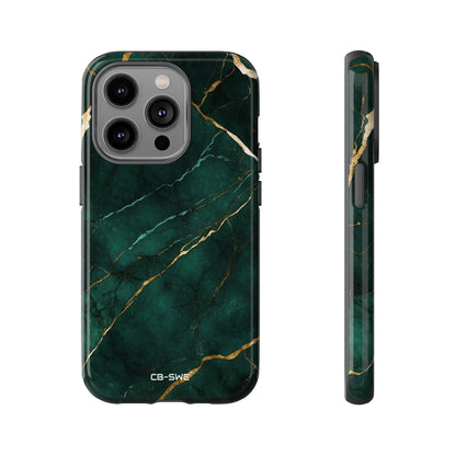 Emerald Veins Flow - iPhone Case