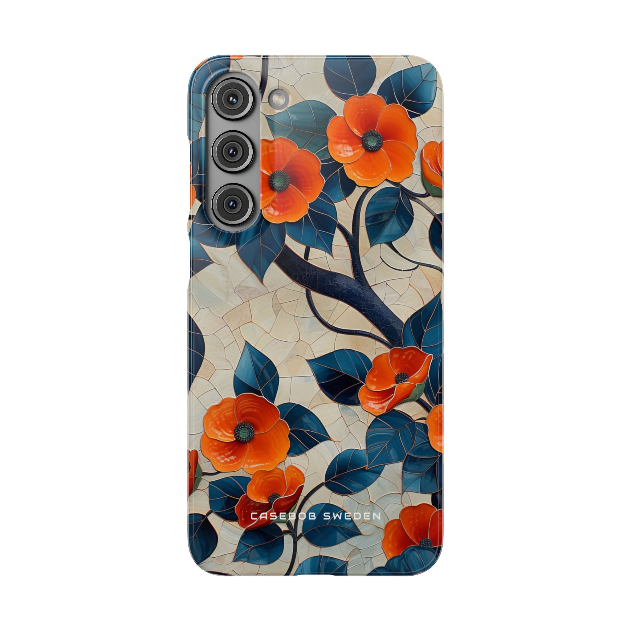 Orange Blossoms Mosaic Harmony Samsung S23 - Slim Phone Case