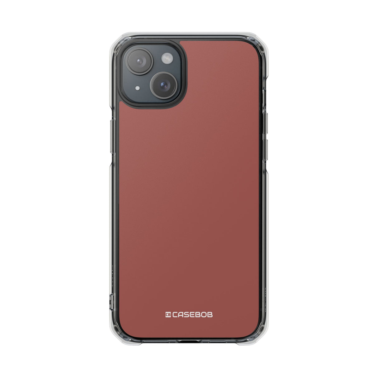 Rotes Holz | Handyhülle für iPhone (Clear Impact Case – magnetisch) 