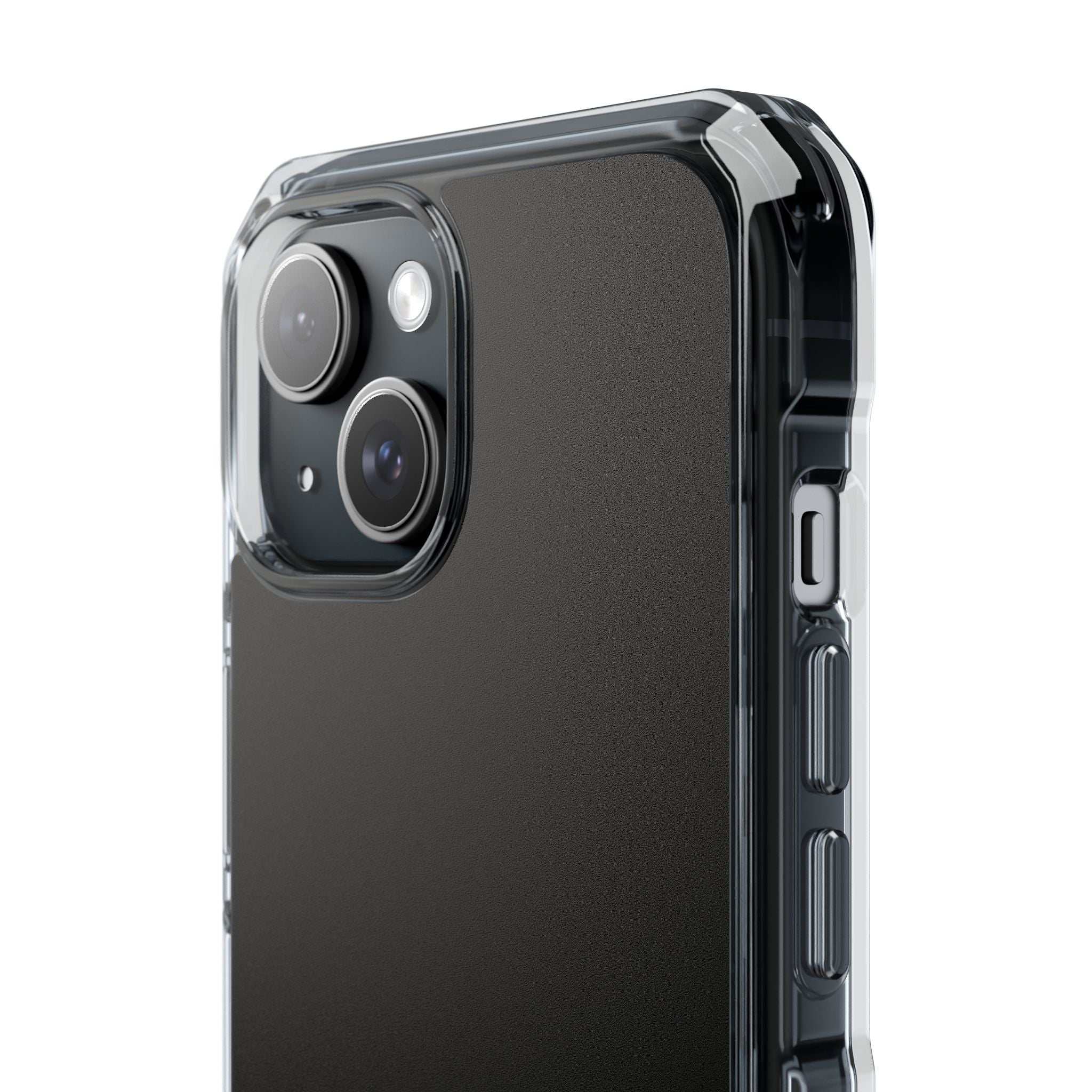 Black - Clear Impact iPhone 15 Phone Case