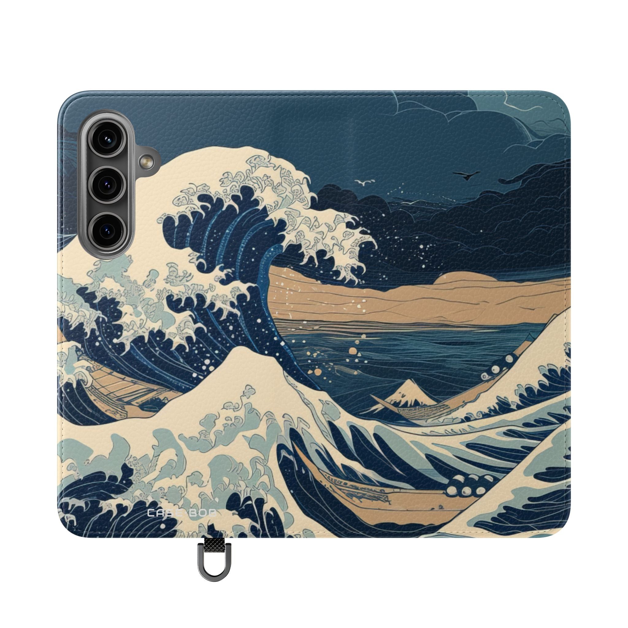 Cresting Navy Wave - Samsung S24 Case - Wallet