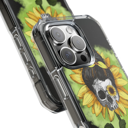 Sunflower Skull iPhone 16 Pro Case - Impact