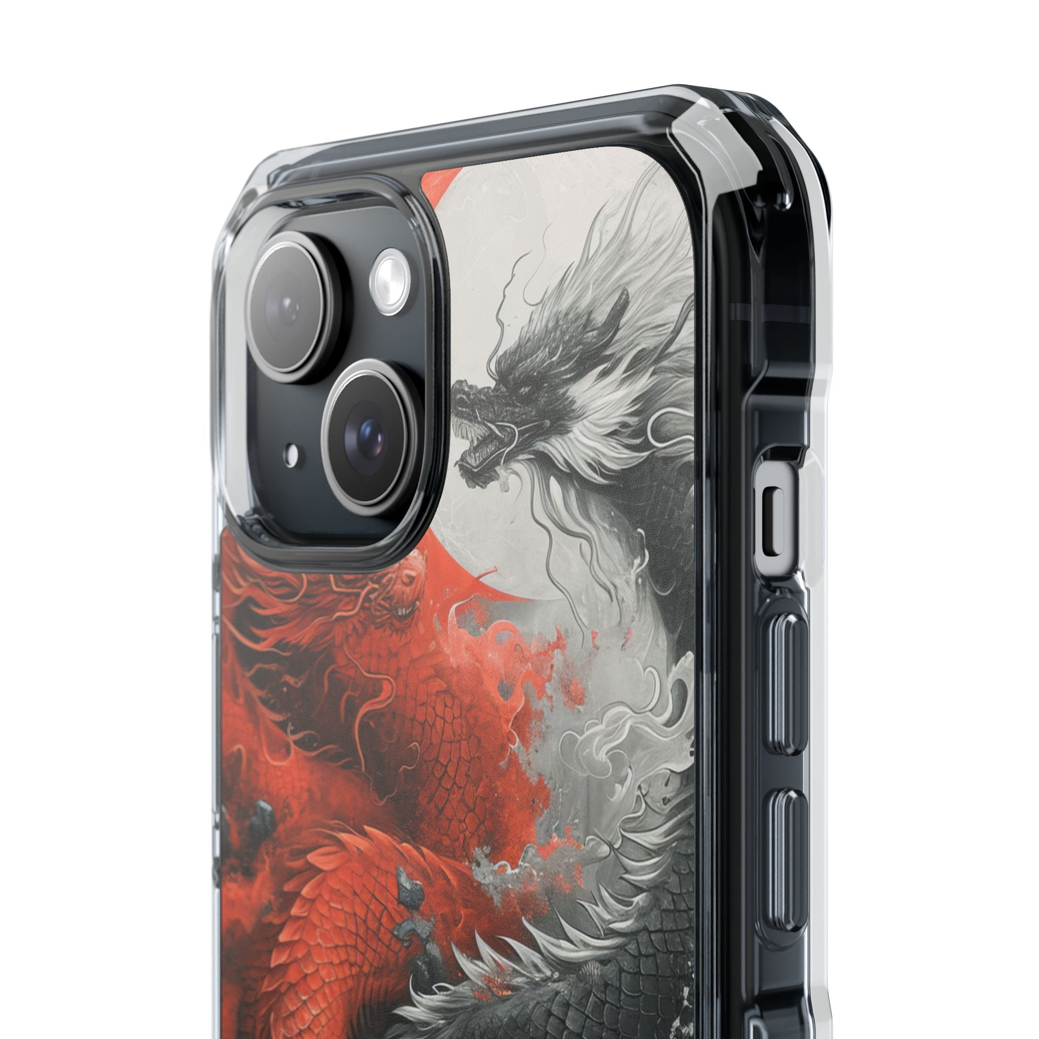 Zen Dragon Harmony iPhone 15 - Clear Impact Phone Case