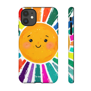 Radiant Smiling Sun - iPhone Case