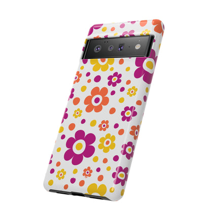 Retro Floral Playfulness - Google Pixel Case