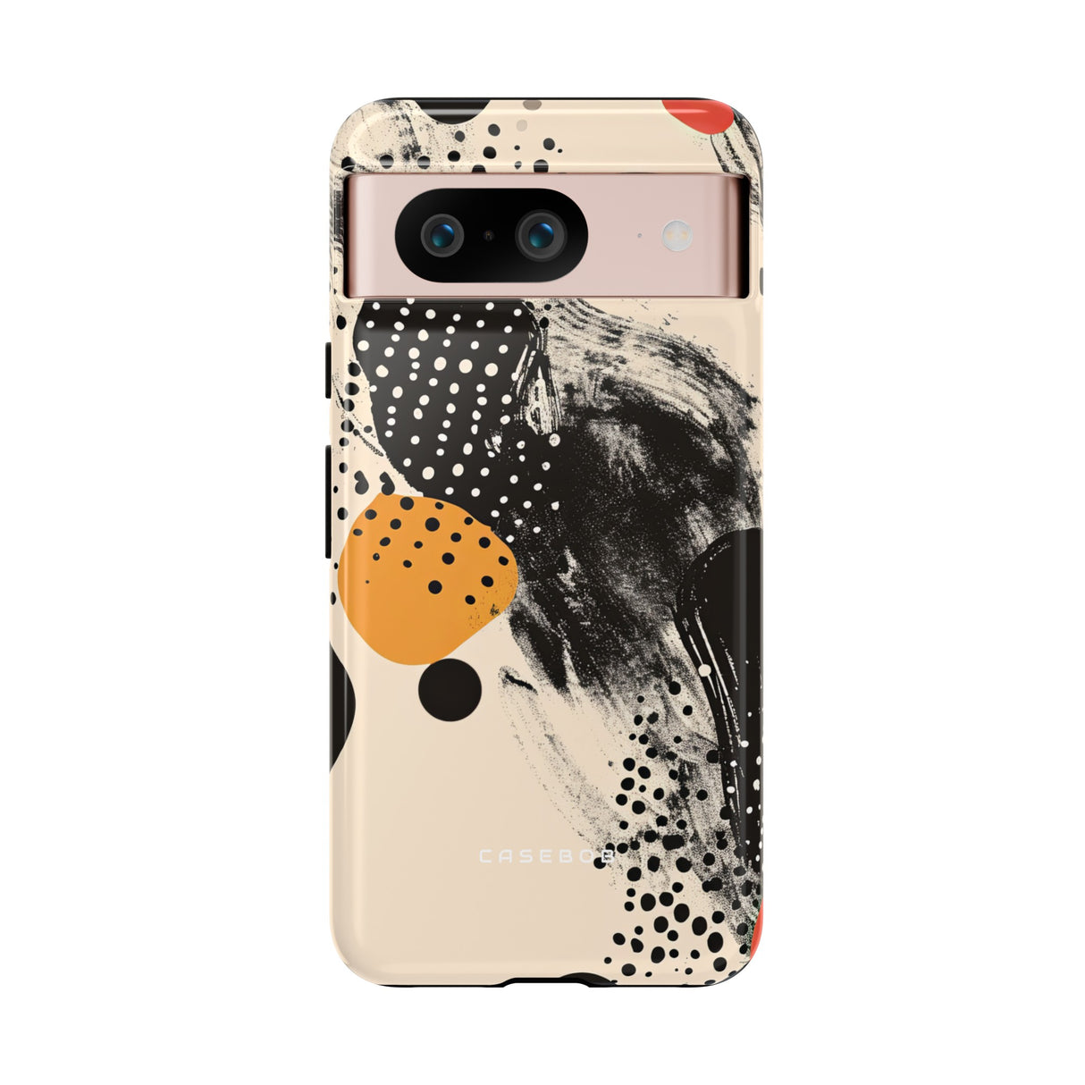 Black Dot Elegance - Protective Phone Case