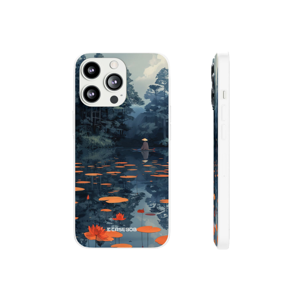 Tranquil Lotus Serenity | Flexible Phone Case for iPhone