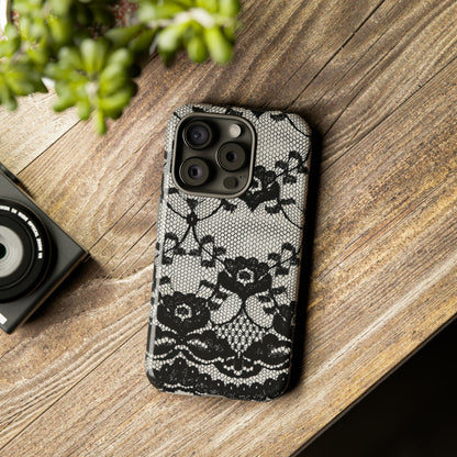 Lilrunge Gothic Flower - Protective Phone Case