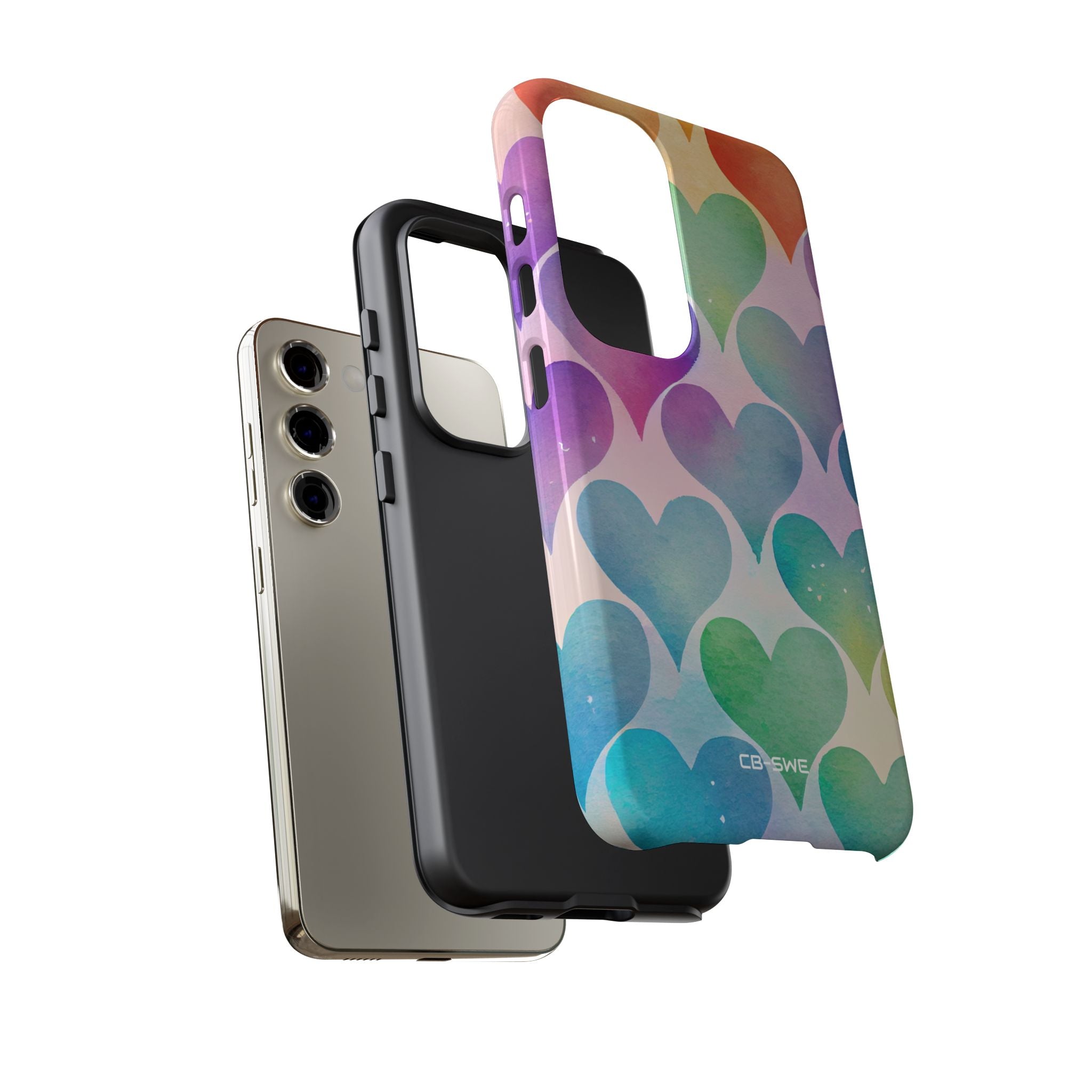 Watercolor Heart Symphony - Samsung Case